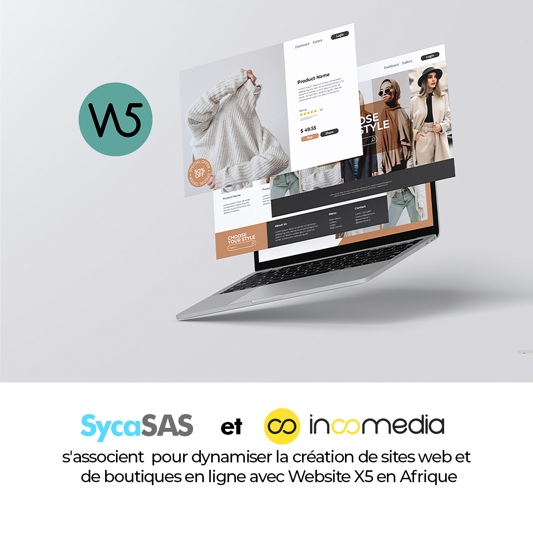 Syca SAS s’associe à Incomedia pour Dynamiser la Création de Sites Web et de Boutiques en Ligne avec Website X5
