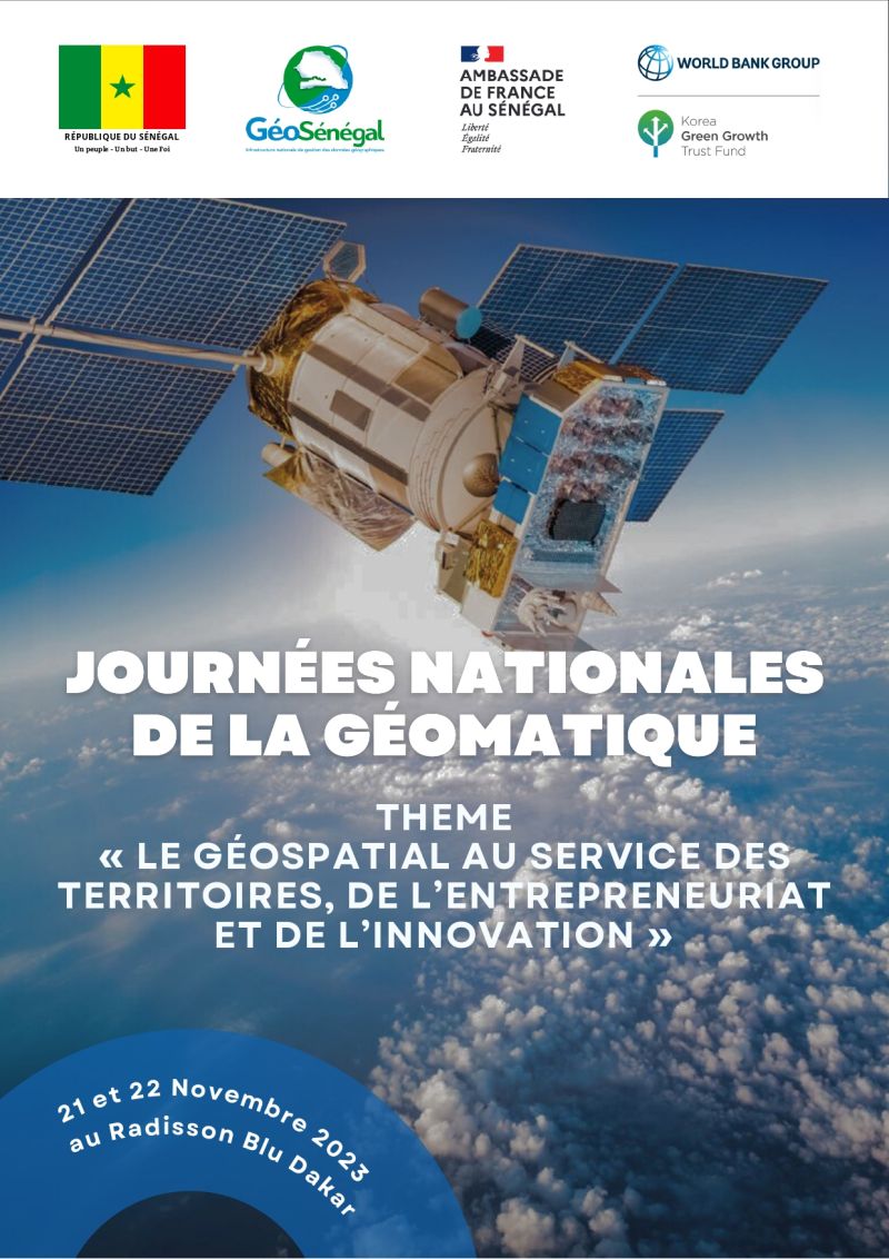 Journées nationales de la Géomatique au Sénégal : consultez le programme des deux jours