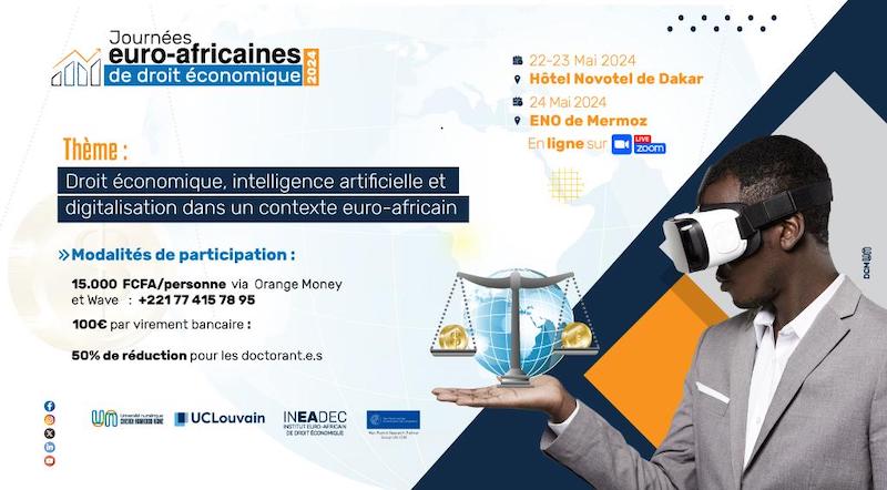 Journées euro-africaines de droit économique édition 2024 : L’UN-CHK accueille l’évènement sur le thème « Droit économique, intelligence artificielle et digitalisation dans un contexte euro-africain »