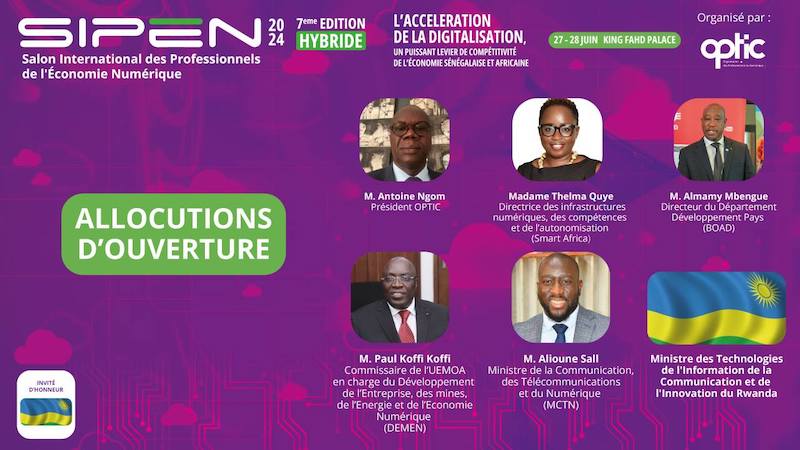 SIPEN 2024 : Les interviews exclusives d’Antoine Ngom, président d’OPTIC, et Paul Koffi Koffi, Commissaire chargé de l’économie numérique à l’UEMOA