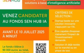 Un Fonds d’Amorçage pour les startups sénégalaises de l’IA : L’appel à candidatures du projet Sen Hub IA est lancé !