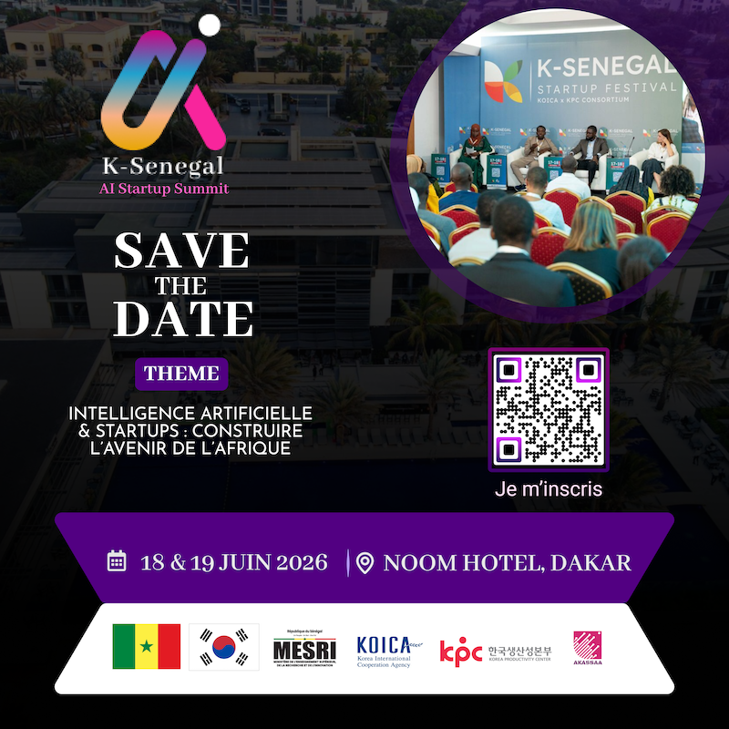 Dakar accueille le K-Senegal AI Startup Summit 2026 : l’intelligence artificielle et les startups au cœur des échanges sénégalo-coréens