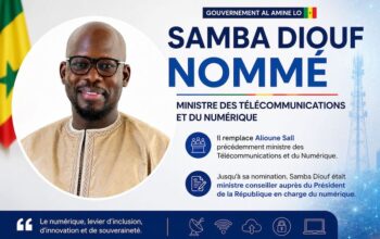 Nouveau gouvernement Ahmadou Al Aminou Lô : Samba Diouf nommé aux commandes du Numérique