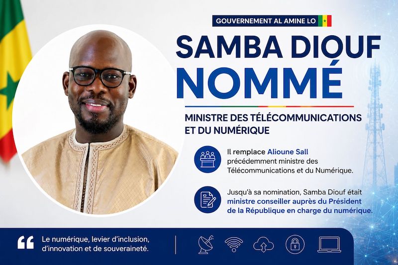 Nouveau gouvernement Ahmadou Al Aminou Lô : Samba Diouf nommé aux commandes du Numérique