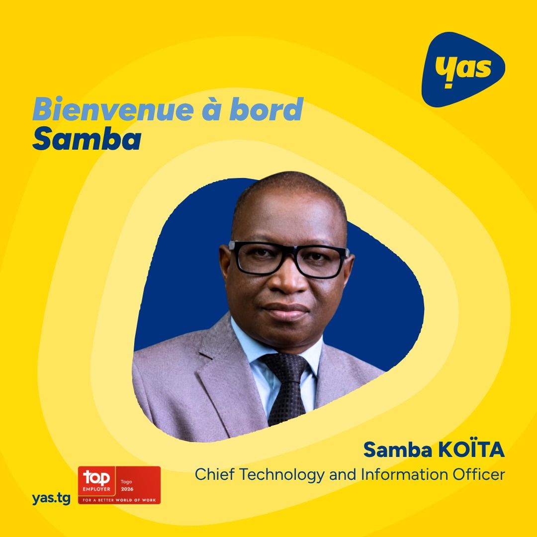 Yas TOGO : Samba Koita devient le tout nouveau Chief Technology and Information Officer