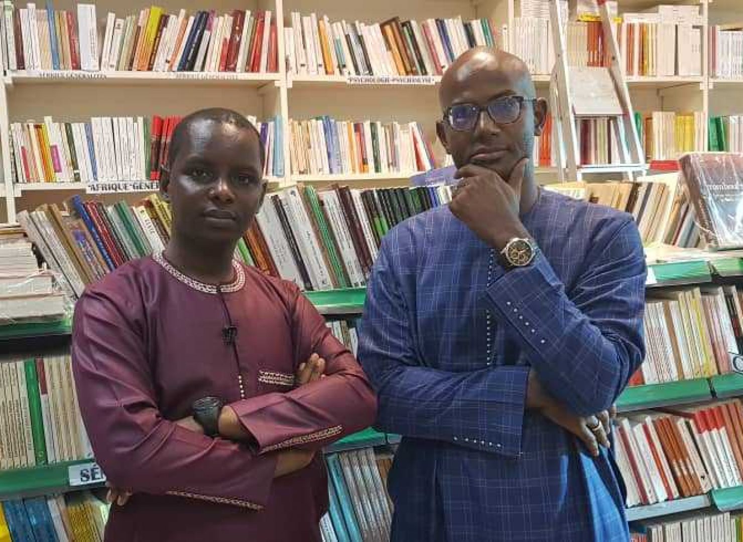 Avec Abdoulaye Diallo, Administrateur général de l’Harmattan Sénégal